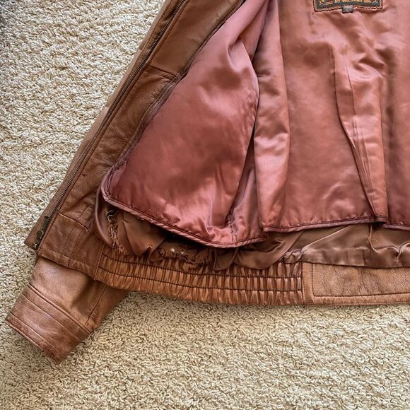 Wilsons Leather Adventure Bound Thinsulate Brown Leather Jacket Men’s Large - Picture 10 of 13